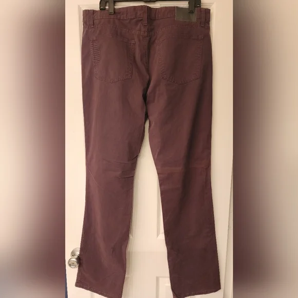 PAIGE Men's Normandie Slim Straight Leg Jean in Vintage Plum color size 36x33 - Picture 5 of 13